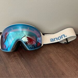 Anon M4S goggles in Oat + lens + MFI mask + bag